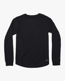 RVCA Mens Dayshift Long Sleeve Thermal Shirt - Black