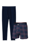 Saxx Mens Snooze Gift Set - Jazzy Plaid/ Maritime