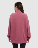Tentree Womens Finlayson 1/4 Zip - Rosewood