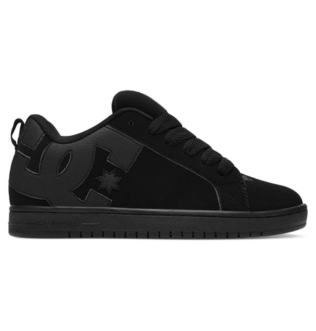 DC Men's Court Graffik Shoes - Black/Black