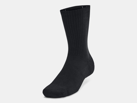 Under Armour Unisex UA Training Cotton 6-Pack Crew Socks - Black - 001