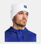 Under Armour Unisex UA Halftime Cuff Beanie - White / Varsity Blue-101