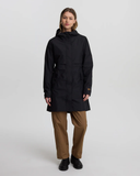 Tentree Womens Nimbus Long Rain Jacket - Meteorite Black