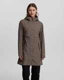 Tentree Womens Nimbus Long Rain Jacket - Timber