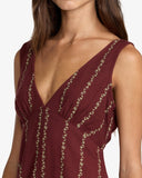 RVCA Womens Florence Romper - Madder Brown