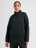 Burton Women's SpaceCloud 1/4 Zip Top - True Black Heather