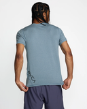 RVCA Mens Sport Vent SS Tee - Vintage Navy Heather