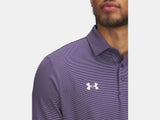 Under Armour Men's UA Playoff Team Stripe Polo - Purple / White - 500