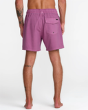 RVCA Mens VA Pigment Elastic Short Trunk 16" - Rose Shadow