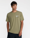 RVCA Mens Hex Over Short Sleeve Tee - Covert Green