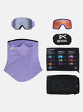 Anon M6S Goggles + Bonus Lens + MFI® Face Mask - Hyper Lilac