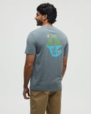 Tentree Mens Seaforestation Shirt - Anchor Grey / Sea Blue