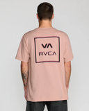 RVCA Mens Glitch Short Sleeve Tee - Pale Mauve