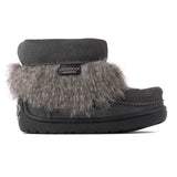 Manitobah Kid's Waterproof Faux Fur Snowy Owlet Mukluk - Charcoal