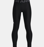 Under Armour Boys' HeatGear® Armour Leggings - Black / White - 001