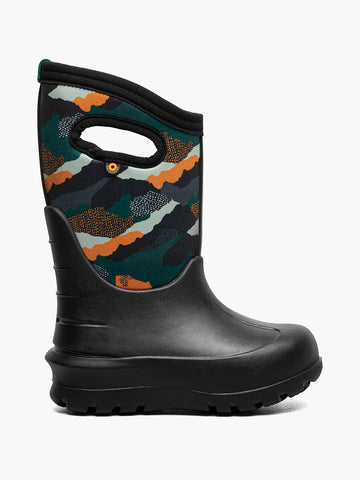 Bogs Kids' Neo-Classic Camo Landscape Insulated Winter Boots