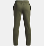 Under Armour Boys' UA Rival Fleece Colourblock Graphic Jogger - Marine OD Green / Timberwolf Taupe - 390