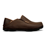 OluKai Mens Moloā Leather Shoes - Dark Wood / Dark Java