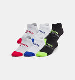 Under Armour Kids UA Essential 6-Pack No-Show Socks