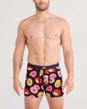 Saxx Vibe Xtra Soft Comfort Underwear - Love Story - Black