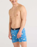 Saxx Ultra Super Soft Underwear - Seas The Day - Lake Blue