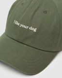 Tentree Slogan Peak Hat - Deep Olive / I Like Your Dog