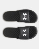 Under Armour Men's UA Ignite Pro 8 Fix Slides - Black / White - 004