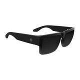 Spy Cyrus Sunglasses - Soft Matte Black Fade - Happy Gray Green Black Mirror