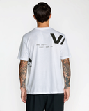 RVCA Mens VA Divided Short Sleeve Tee - White