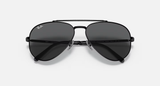 Ray-Ban New Aviator Sunglasses - Black W/ Dark Grey