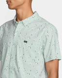 RVCA Mens That'll Do Print SS Shirt - Green Tea