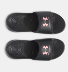 Under Armour Women's UA Ignite Select Slides - Anthracite / Pink Vortex - 016