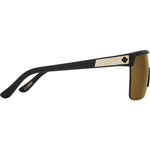 Spy Flynn 5050 Sunglasses - 25th Anniv Black Gold Matte - HD Plus Bronze with Gold Spectra Mirror