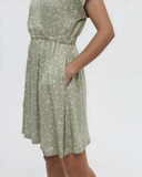Tentree Women's Kits Dress - Light Moss Bloom Floral
