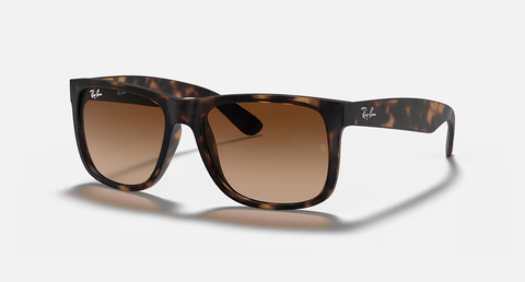 Ray-Ban Justin Sunglasses - Light Havana W/ Dark Brown Gradient