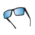 Spy Montana Sunglasses - Soft Matte Black - Happy Boost Polar Ice Blue Mirror