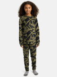 Burton Kids Heavyweight Fleece Base Layer Set - Forest City Streets