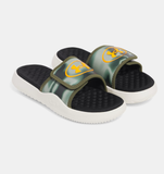 Under Armour Boys' UA Ignite Pro 8 Graphic Slides - Marine OD Green / City Khaki / Blaze Orange - 390