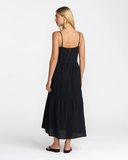 RVCA Womens New Yume Maxi Dress - Black