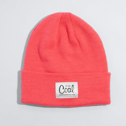 Coal The Mel Recycled Polylana Knit Beanie - Salmon