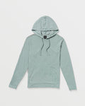 RVCA Mens PTC Pigment Hooded Long Sleeve - Lead