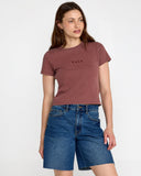 RVCA Womens Forever Tee - Terra Brown