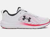 Under Armour Men's UA Charged Assert 10 Running Shoes - White/Red - 111