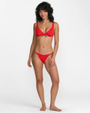 RVCA Women's Daisies Underwire Bikini Top - Red
