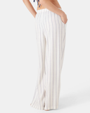 Roxy Women's After Surf Stripe Cover Up Pant - Egret