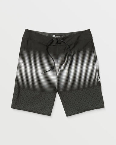 Volcom Volcom Men's Lido Stripe Mod Tech 20" Trunks - Black