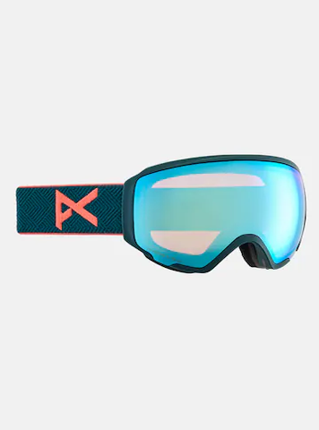 Anon WM1 Goggles + Bonus Lens + MFI® Face Mask - Deep Emerald