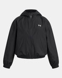 Under Armour Girls' UA Icon Woven Jacket - Black / White - 001