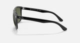 Ray-Ban Boyfriend Sunglasses - Black W/ Dark Green Polar