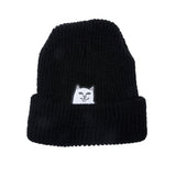 Ripndip Lord Nermal Ribbed Beanie - Black
